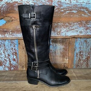 Arturo Chiang Benni Black Leather Boots